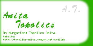 anita topolics business card